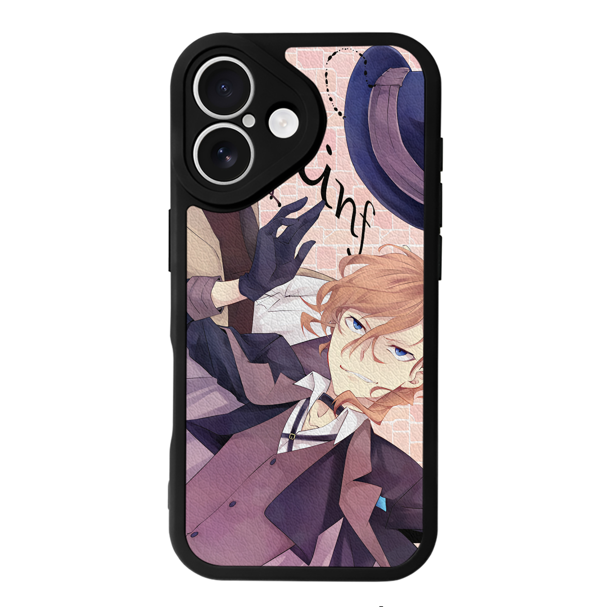 （画像用） 文豪ストレイドッグス Bungo Stray Dogs 【iPhone 16シリーズ対応】シリコンスマホケース（レザー調） 材質：シリコン